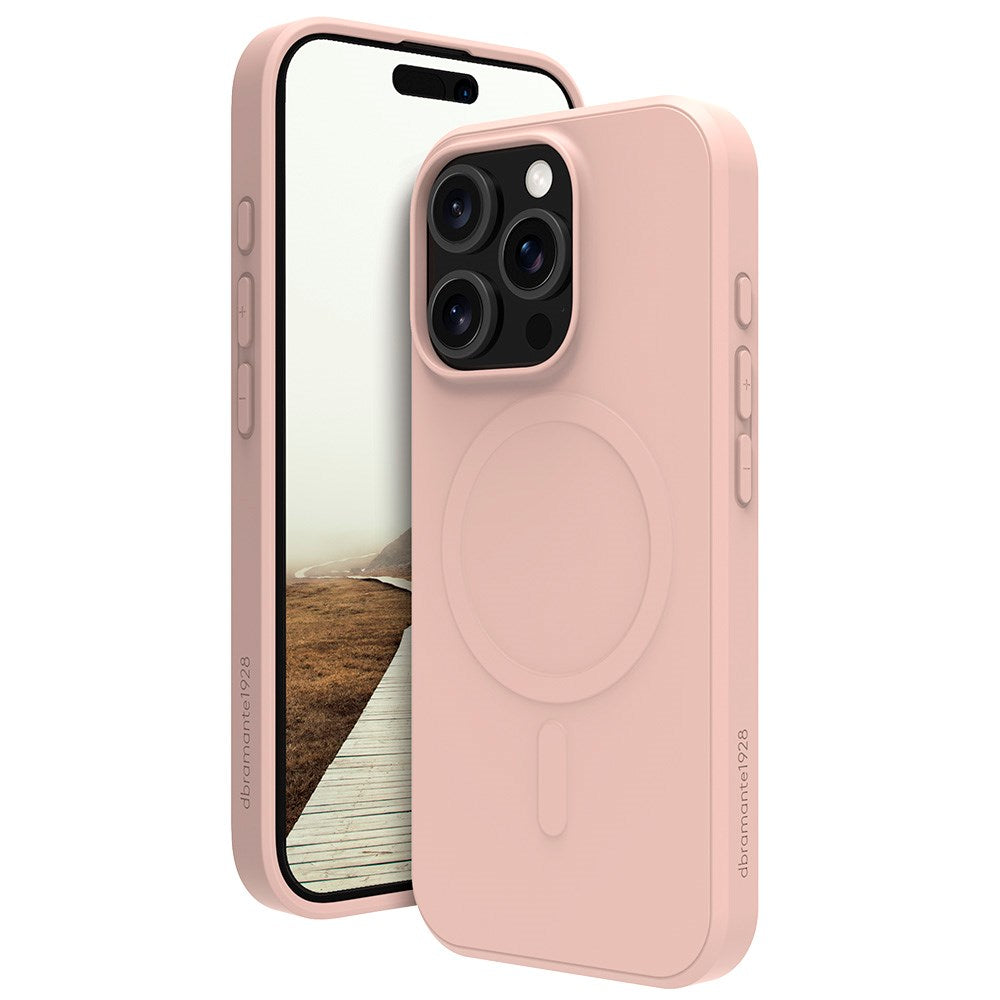 iPhone 16 Pro dbramante1928 Greenland Case - 100% Recycled Plastic - MagSafe Compatible - Pink Sand