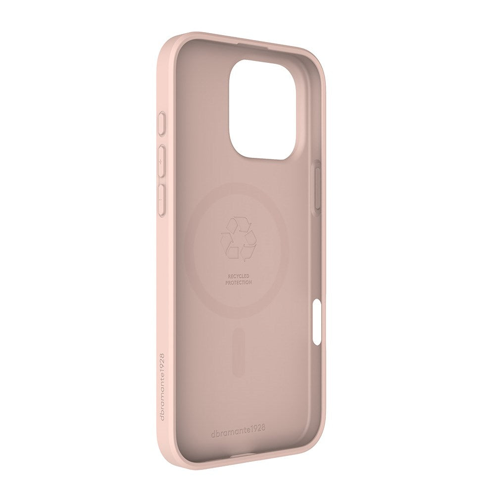 iPhone 16 Pro Max dbramante1928 Greenland Case - 100% Recycled Plastic - MagSafe Compatible - Pink Sand