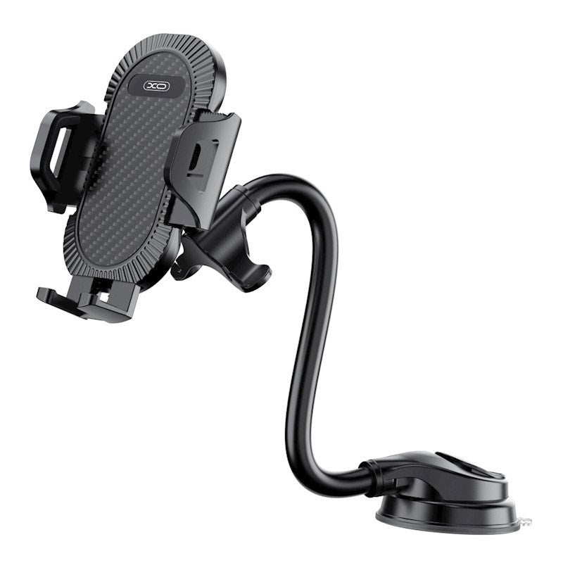 XO C85 Flexible Car Phone Holder with Suction Cup - Black