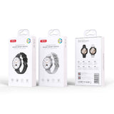 XO GT4 Mini Smartwatch with Interchangeable Watch Faces - Silver