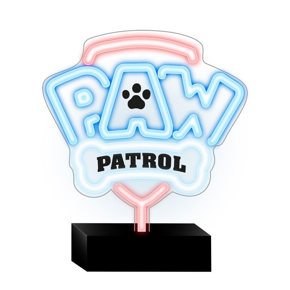 Neon LED Sign with Stand - Paw Patrol