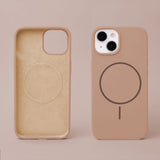 iPhone 14 Pro Silicone Thin Case - MagSafe Compatible - Brown