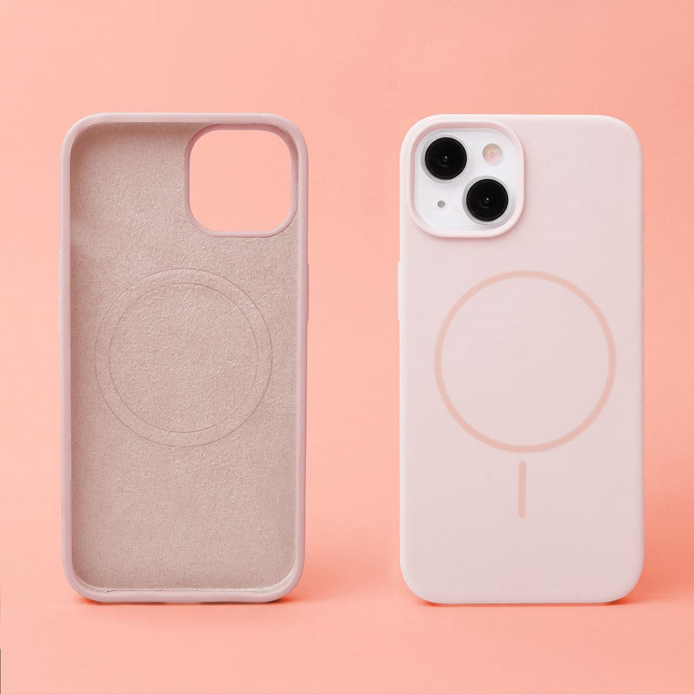 iPhone 16 Pro Silicone Thin Case - MagSafe Compatible - Pink