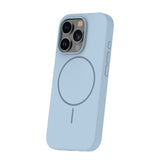 iPhone 15 Silicone Thin Case - MagSafe Compatible - Light Blue