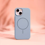iPhone 16 Pro Max Silicone Thin Case - MagSafe Compatible - Light Blue