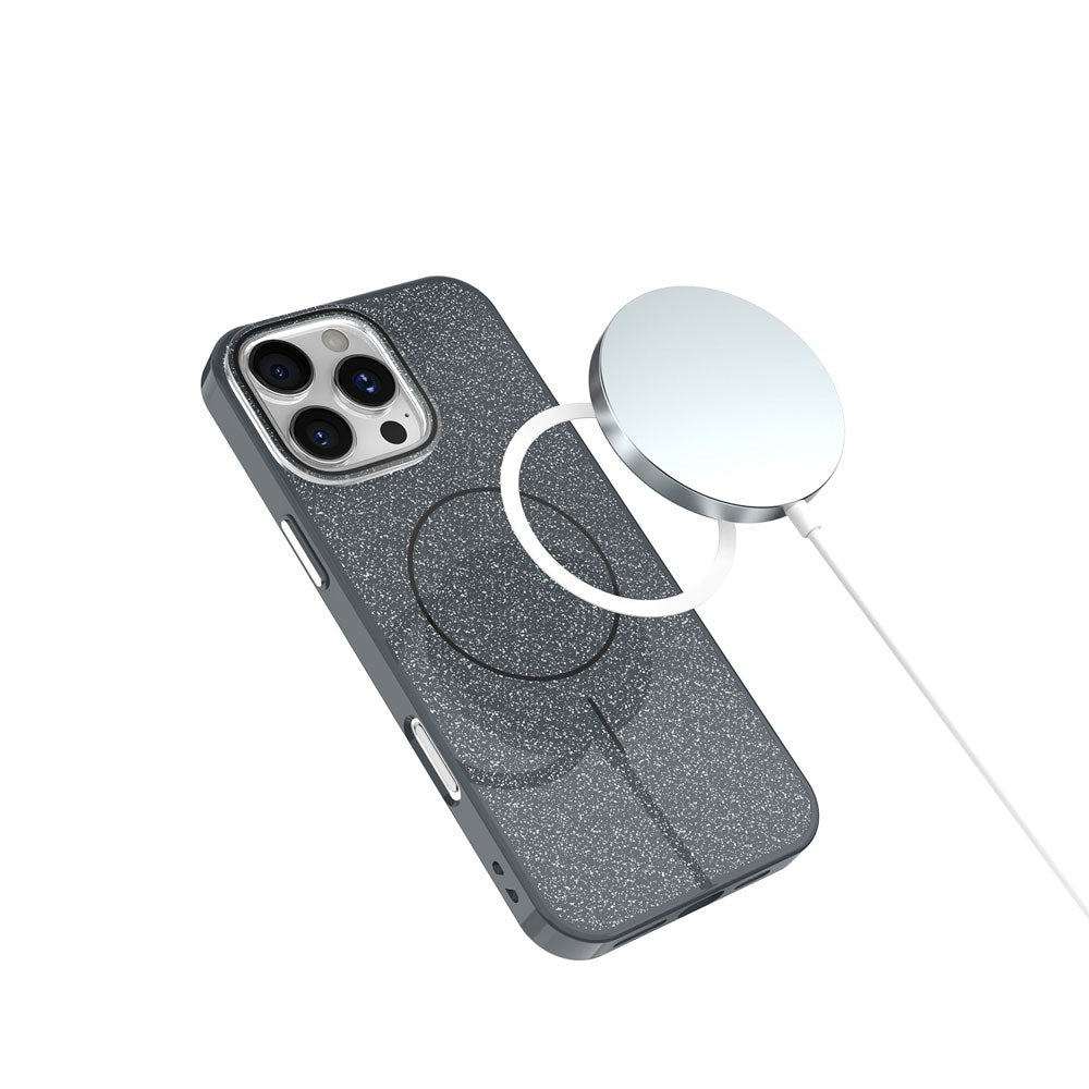 iPhone 16 Pro TFO Glitter Thin Case - MagSafe Compatible - Black