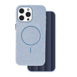 iPhone 15 Pro Glitter Thin Case - MagSafe Compatible - Light Blue