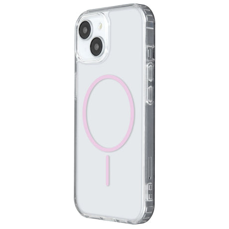 iPhone 17 TFO Anti-Shock Thin Case - MagSafe Compatible - Transparent / Pink