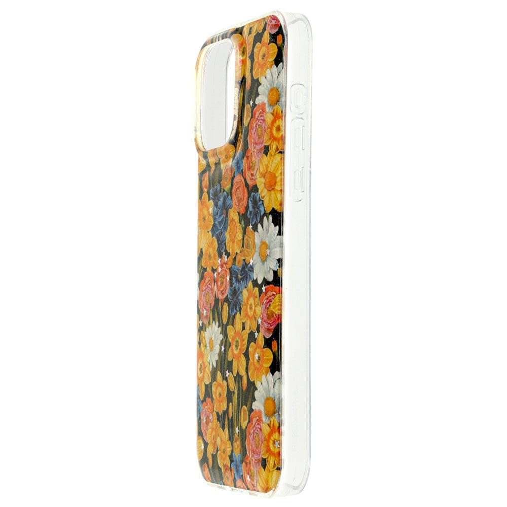 iPhone 16 Pro TFO Glow Glam Case - Orange / Floral