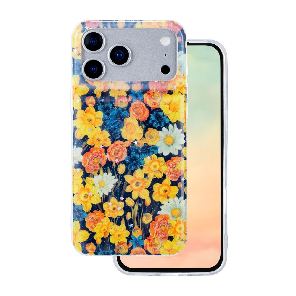 iPhone 17 Pro TFO Glow Glam Case - Orange / Floral