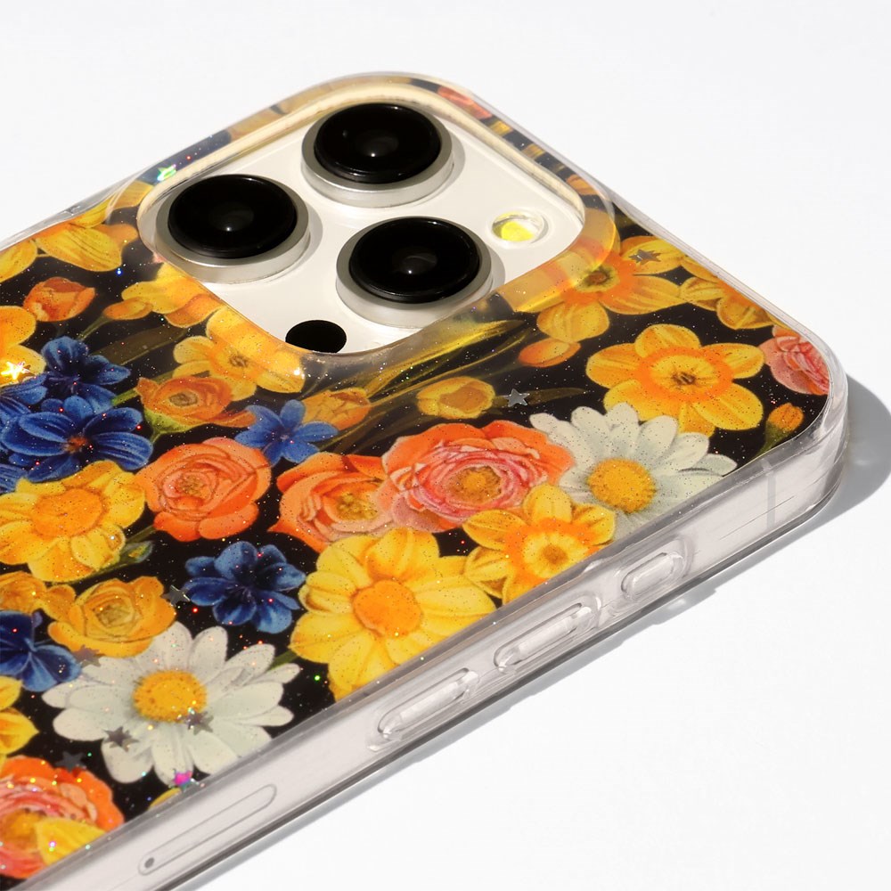 iPhone 17 Pro TFO Glow Glam Case - Orange / Floral