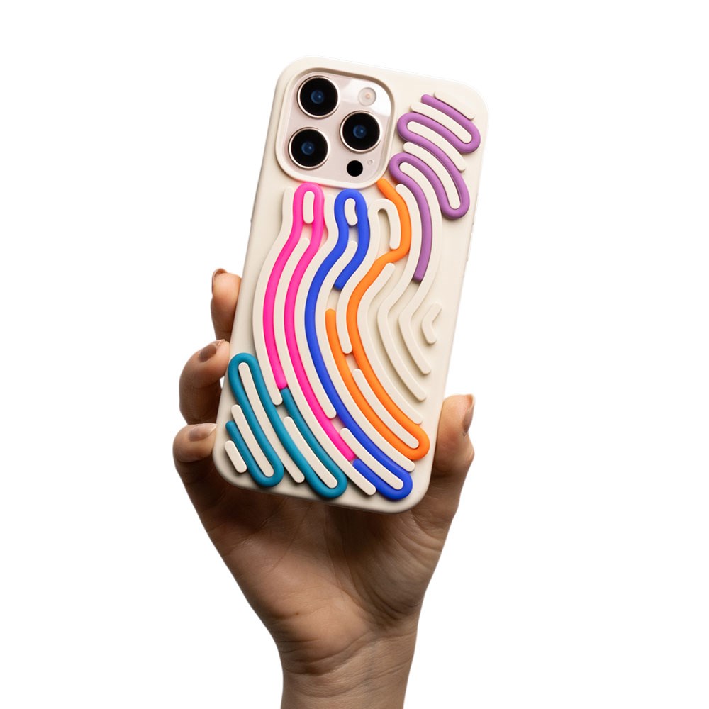 iPhone 16 Pro Max TFO DIY Snake Silicone Case - Beige