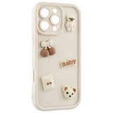 iPhone 12 TFO Ultra Trendy 3D Case - Beige Bear