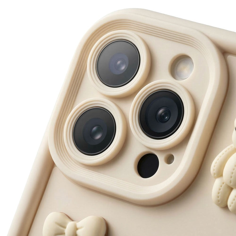 iPhone 12 TFO Ultra Trendy 3D Case - Beige Bear