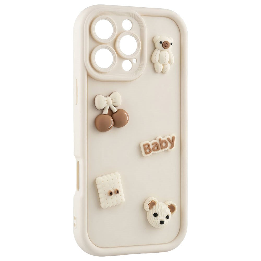 iPhone 15 TFO Ultra Trendy 3D Case - Beige Bear