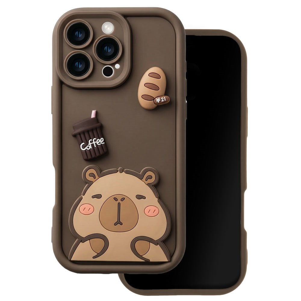 iPhone 12 TFO Ultra Trendy 3D Case - Brown Capybara