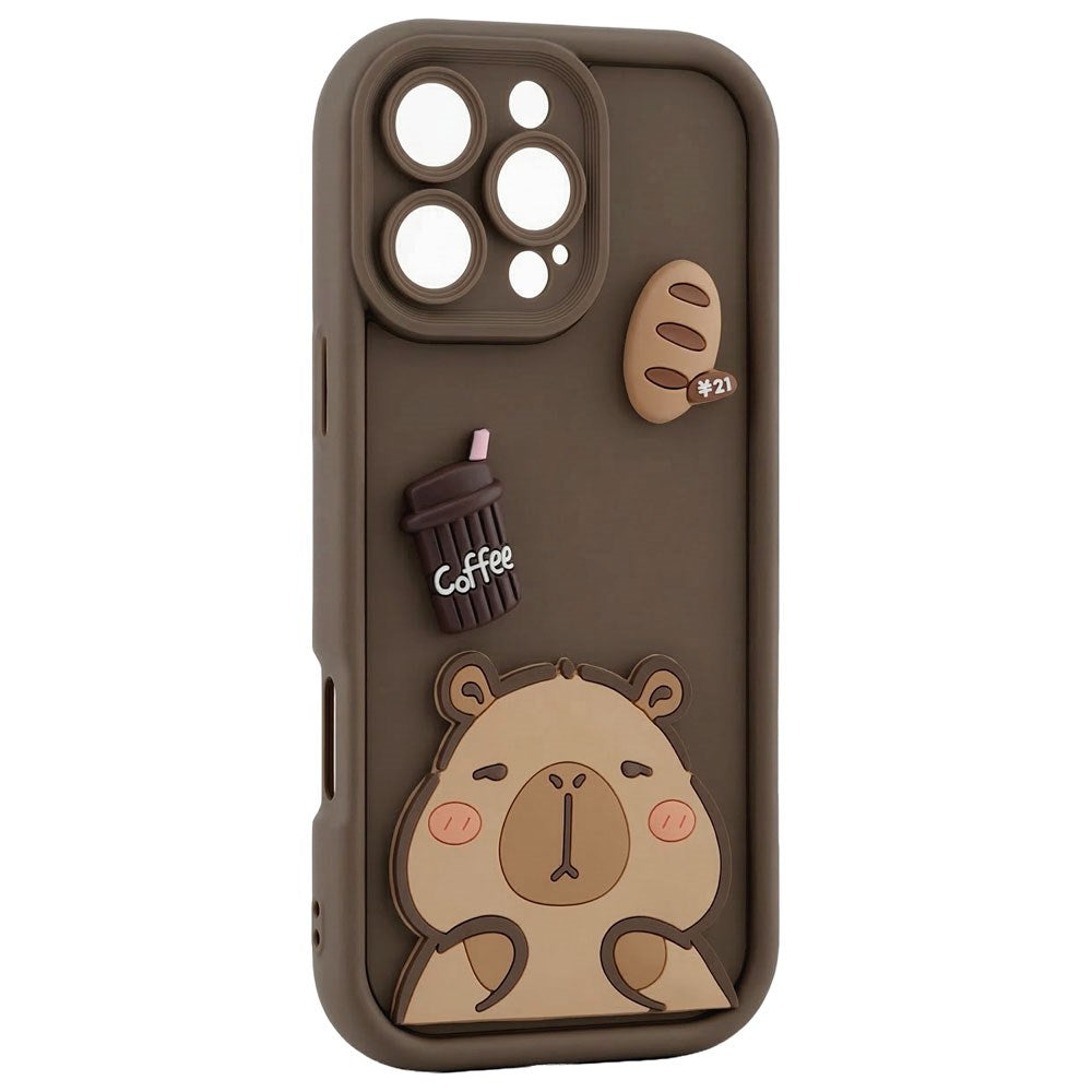 Samsung Galaxy S25 TFO Ultra Trendy 3D Case - Brown Capybara