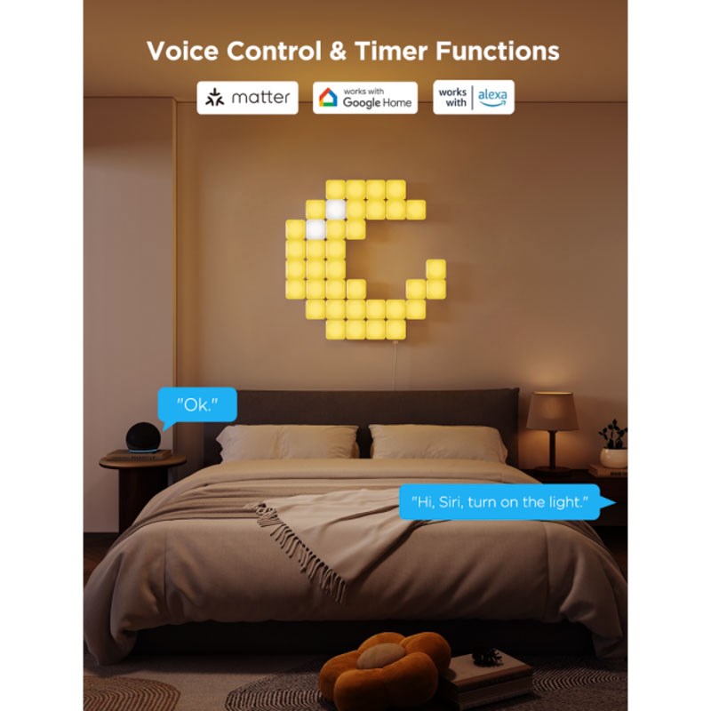 Govee Smart Mini Panel Lights - 10 pcs. - White