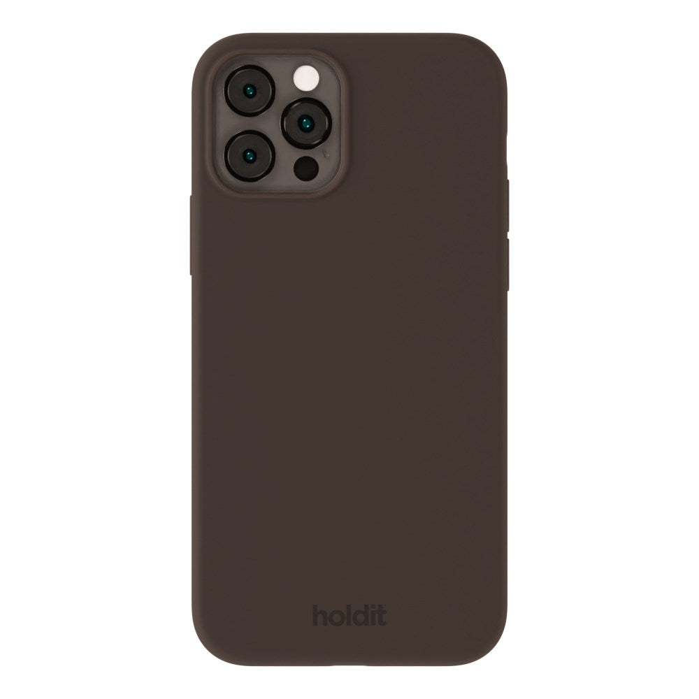 Holdit iPhone 12 / 12 Pro Soft Touch Silikone Case - Chocolate