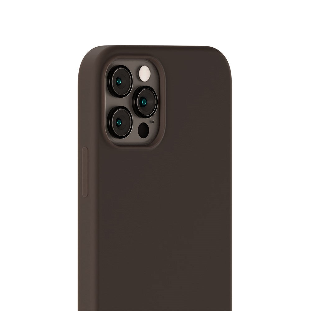 Holdit iPhone 12 / 12 Pro Soft Touch Silikone Case - Chocolate