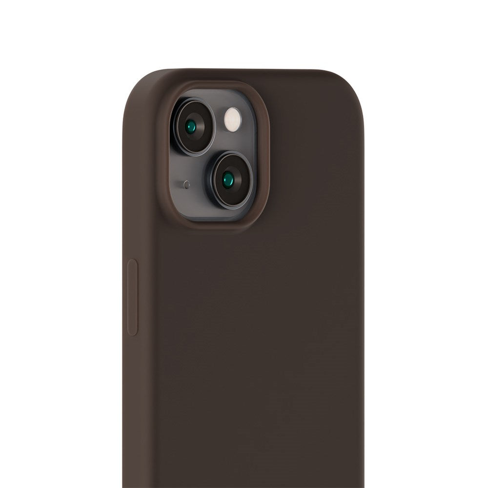 Holdit iPhone 15 Soft Touch Silikone Case - Chocolate