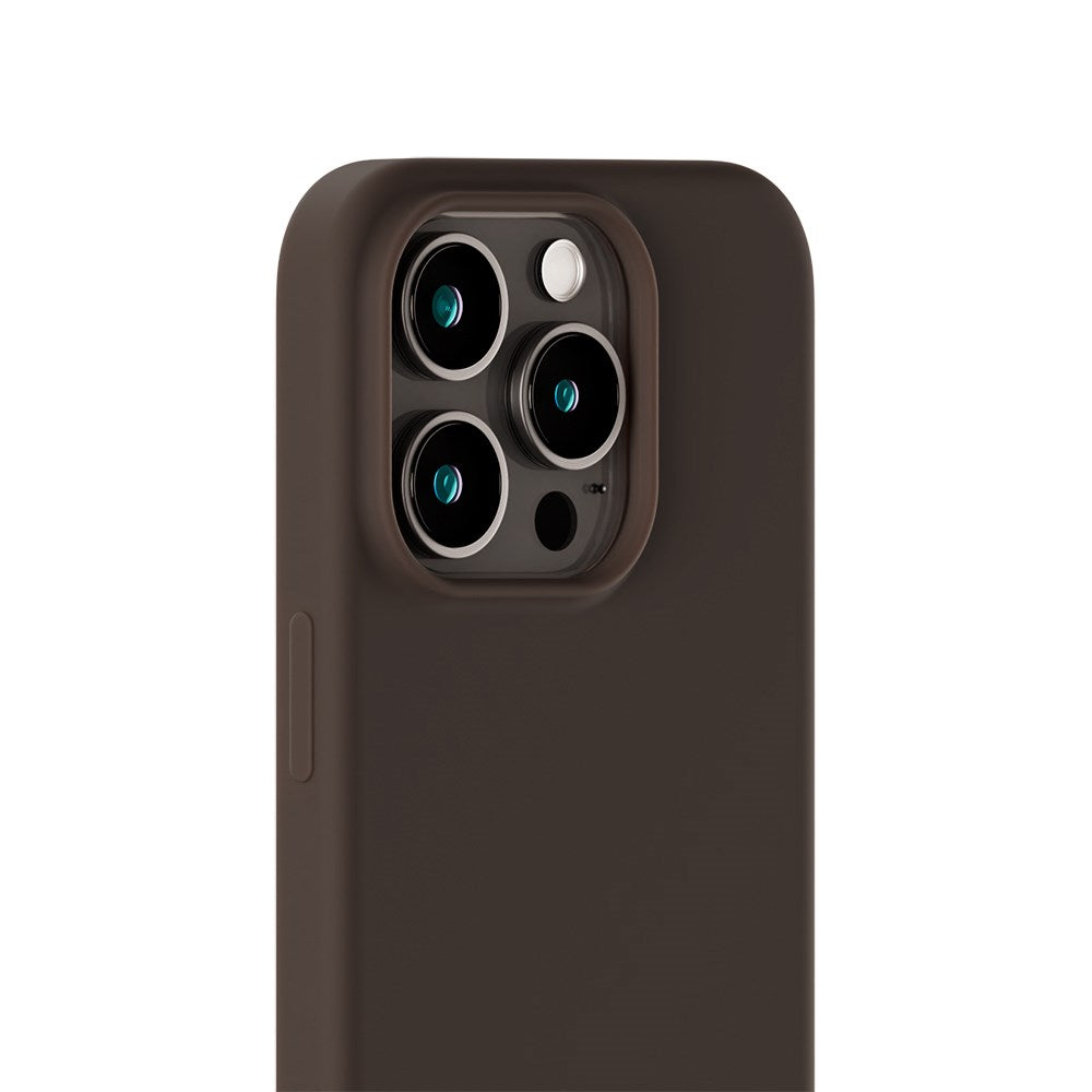 Holdit iPhone 15 Pro Max Soft Touch Silikone Case - Chocolate