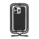 iPhone 15 Pro Woodcessories Change Case w. Strap - 100% Plant-based - Black