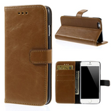 iPhone 6 / 6s Leather Wallet Case Brown