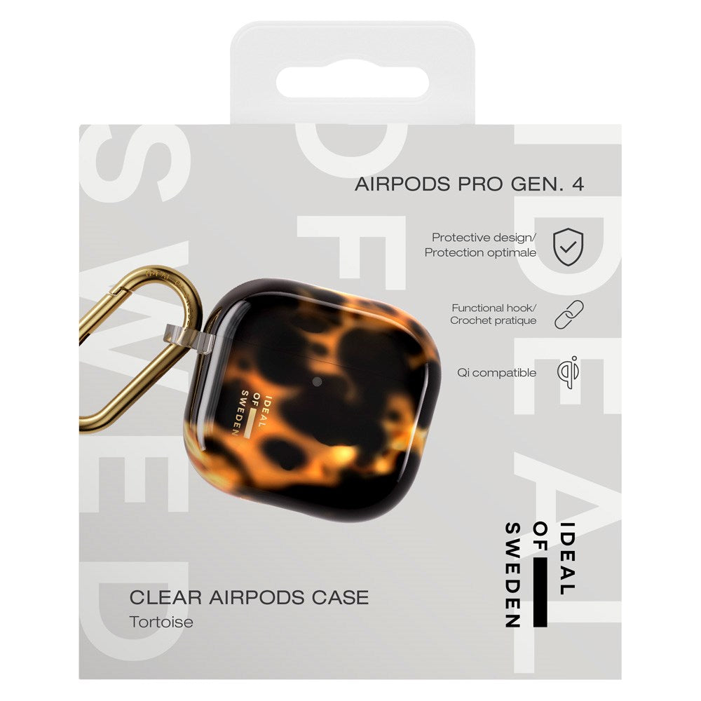 iDeal of Sweden AirPods (4th Gen.) Clear Case with Carabiner Hook - Tortoise