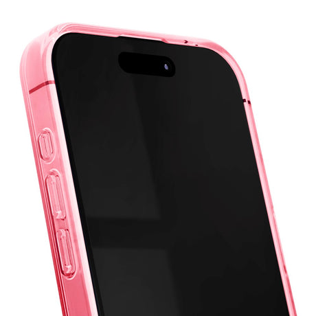 iPhone 15 Pro iDeal Of Sweden Clear Case - MagSafe Compatible - Cherry Lacquer