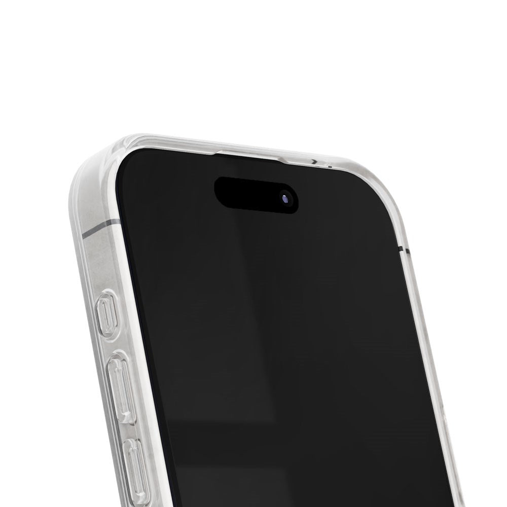 iPhone 15 Pro iDeal Of Sweden Clear Case - MagSafe Compatible - Tulip Bloom