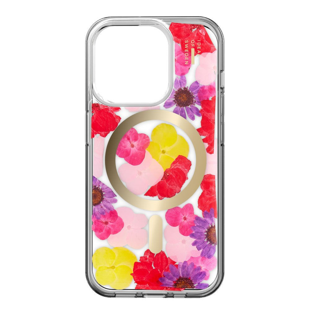 iPhone 17e / 16e / 15 / 14 / 13 iDeal Of Sweden Clear Case - MagSafe Compatible - Tropical Floral