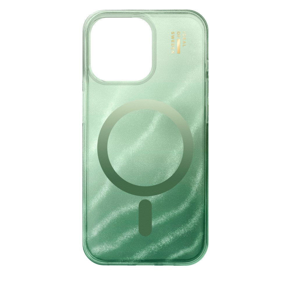 iPhone 15 Pro Max iDeal Of Sweden Clear Case - MagSafe Compatible - Sage Green