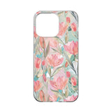 iPhone 15 Pro Max iDeal Of Sweden Clear Case - MagSafe Compatible - Tulip Bloom