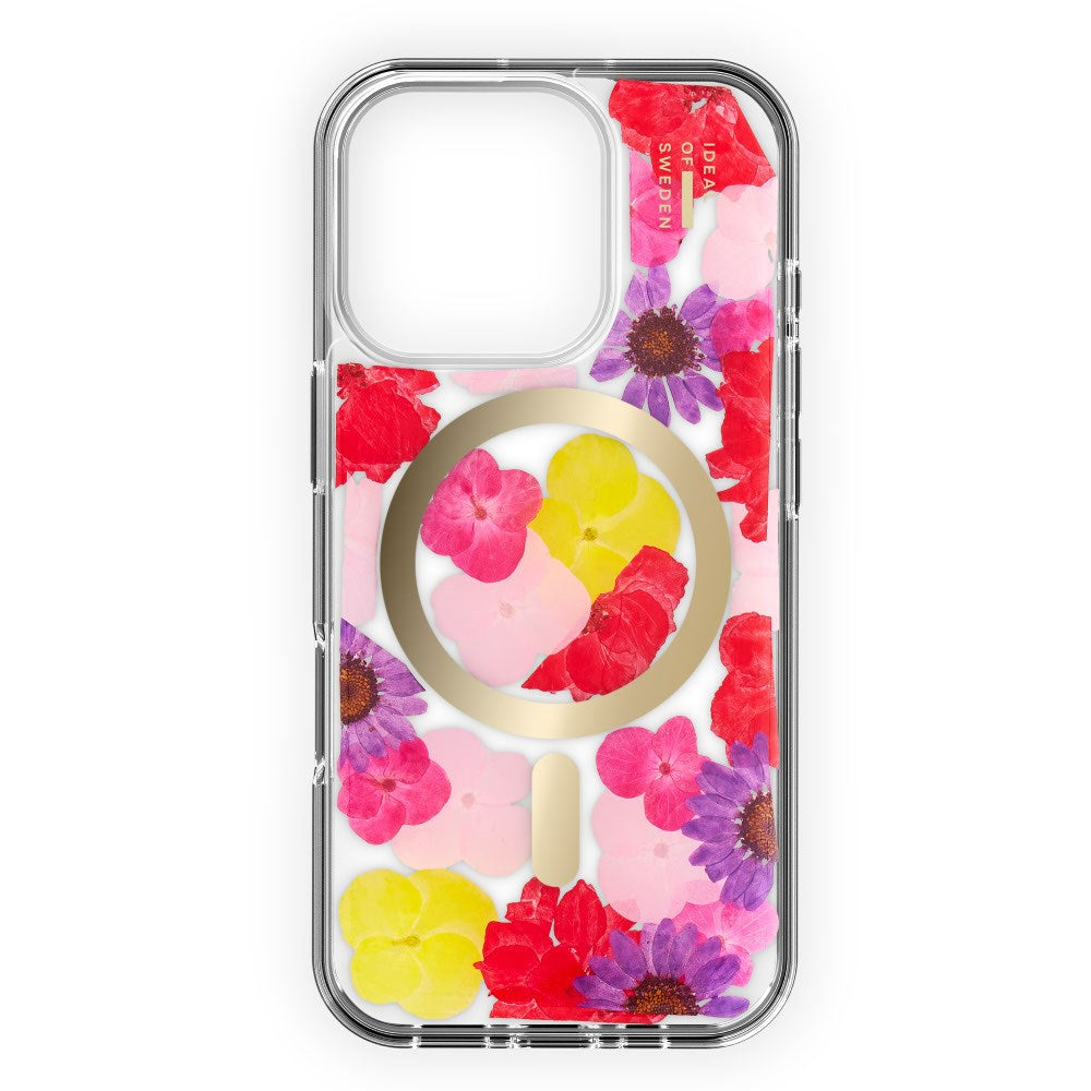 iPhone 16 Pro iDeal Of Sweden Clear Case - MagSafe Compatible - Tropical Floral