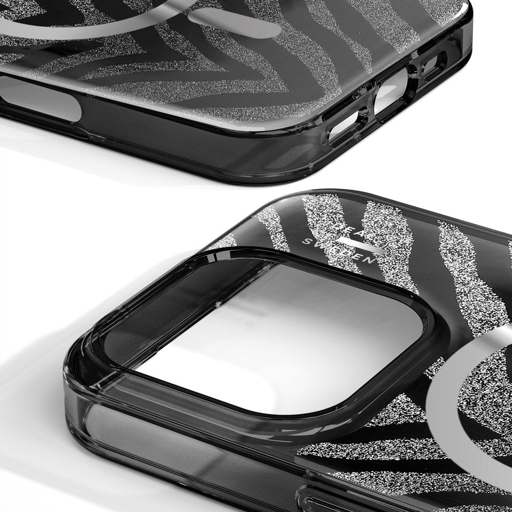 iPhone 16 Pro Max iDeal Of Sweden Clear Case - MagSafe Compatible - Zebra Mystique
