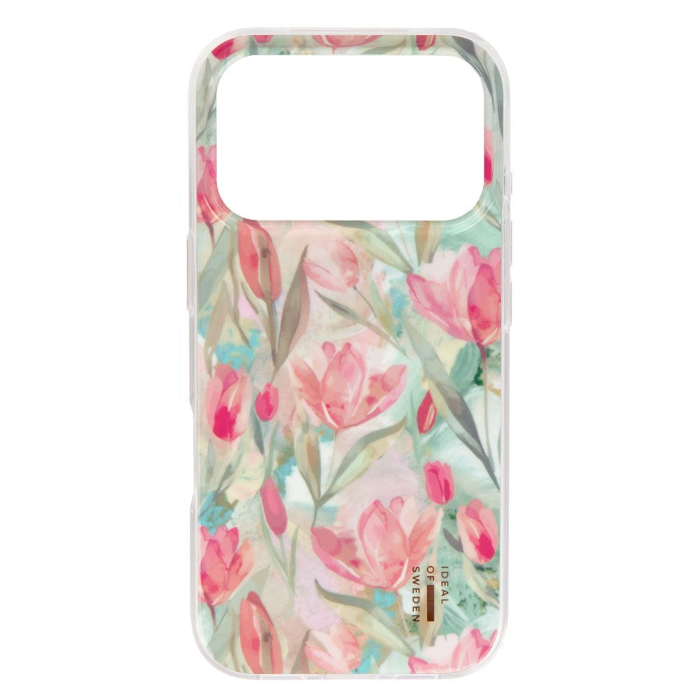 iPhone 17 Pro iDeal Of Sweden Clear Case - MagSafe Compatible - Tulip Bloom