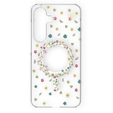 iDeal Of Sweden Clear Case for Samsung Galaxy S25 - Wireless Charging - Petite Floral