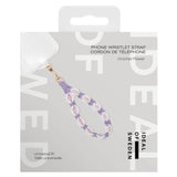 iDeal of Sweden Cord Wristlet Strap - Purple Flowers