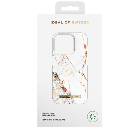 iPhone 15 Pro iDeal Of Sweden Fashion Case - Carrara Gold