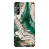 IDEAL OF SWEDEN Samsung Galaxy S21 Fashion Case Golden Jade Marble