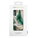 IDEAL OF SWEDEN Samsung Galaxy S21 Fashion Case Golden Jade Marble