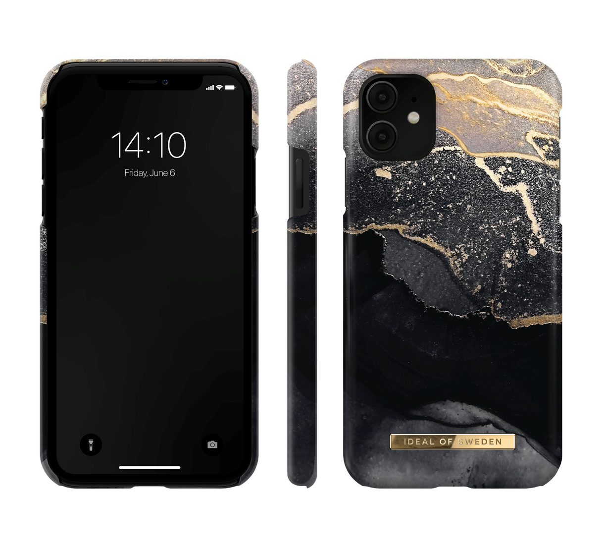 IDEAL OF SWEDEN iPhone 11 Fashion Case Golden Twilight Marble