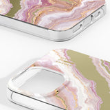 iPhone 17e / 16e / 15 / 14 / 13 iDeal Of Sweden Mirror Case - Agate Halo
