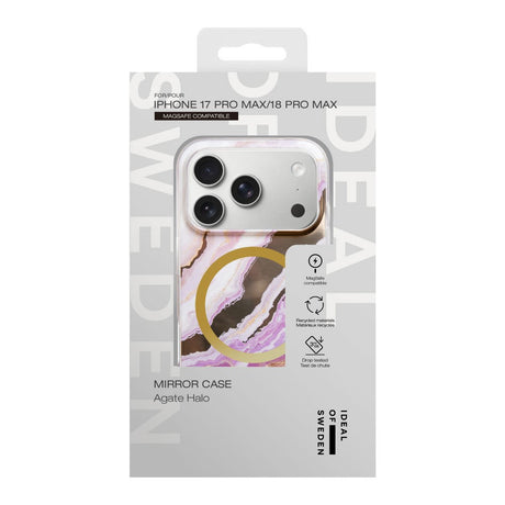 iPhone 18 Pro Max / 17 Pro Max iDeal Of Sweden Mirror Case - MagSafe Compatible - Agate Halo