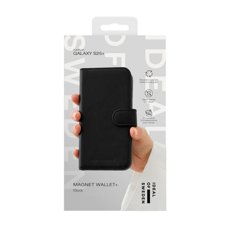 iDeal Of Sweden Samsung Galaxy S25 Magnet Wallet+ Case - Black