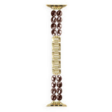 Apple Watch (42/44/SE/45/46/49mm) iDeal of Sweden Resin Watch Strap - Salted Caramel Pearl