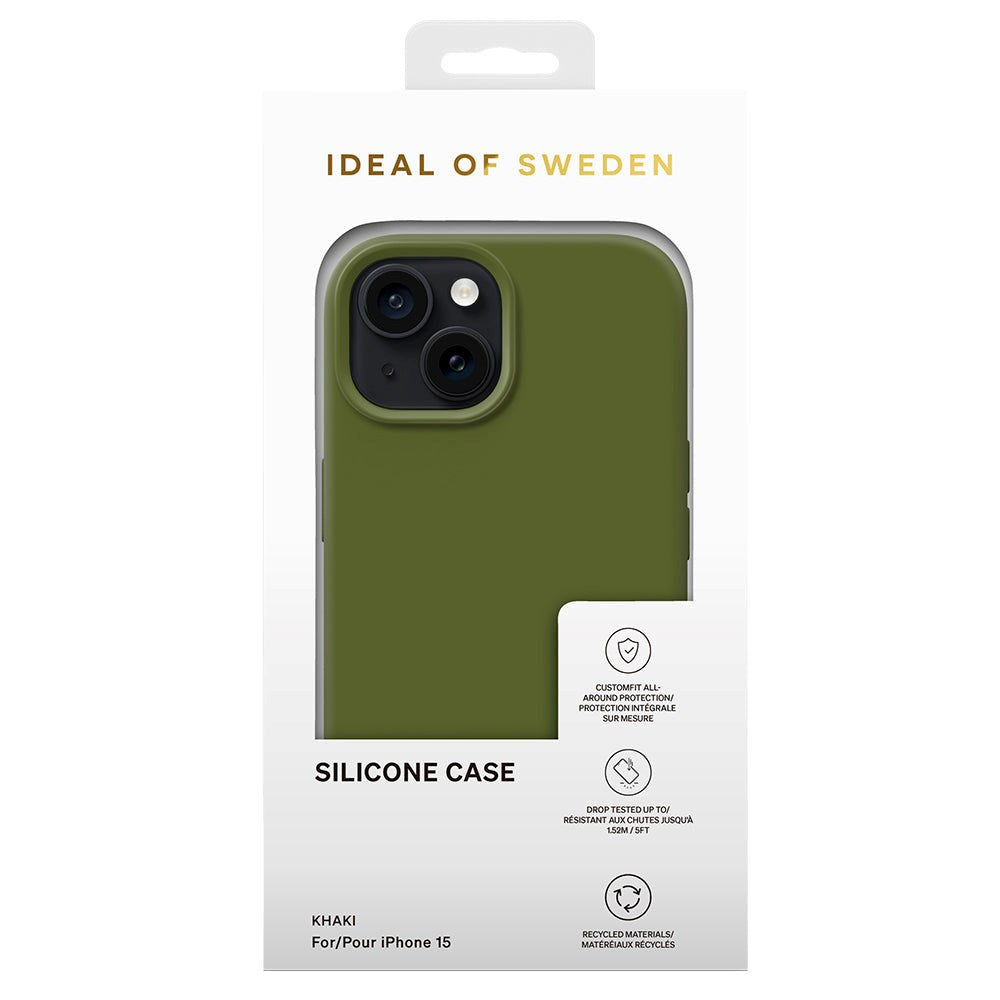 iDeal Of Sweden iPhone 15 Silicone Case - Khaki