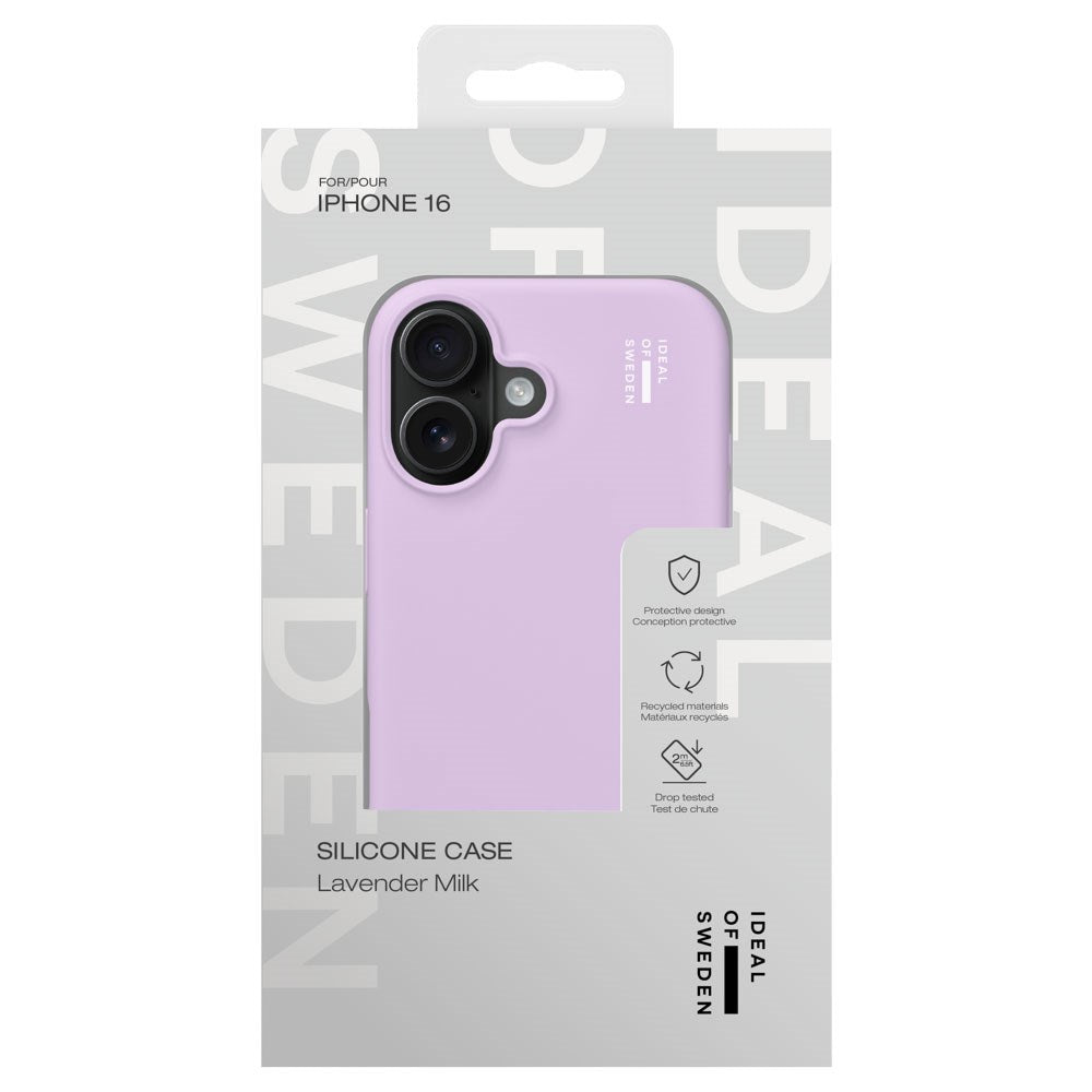 iPhone 16 iDeal Of Sweden Silicone Case - Lavender Milk