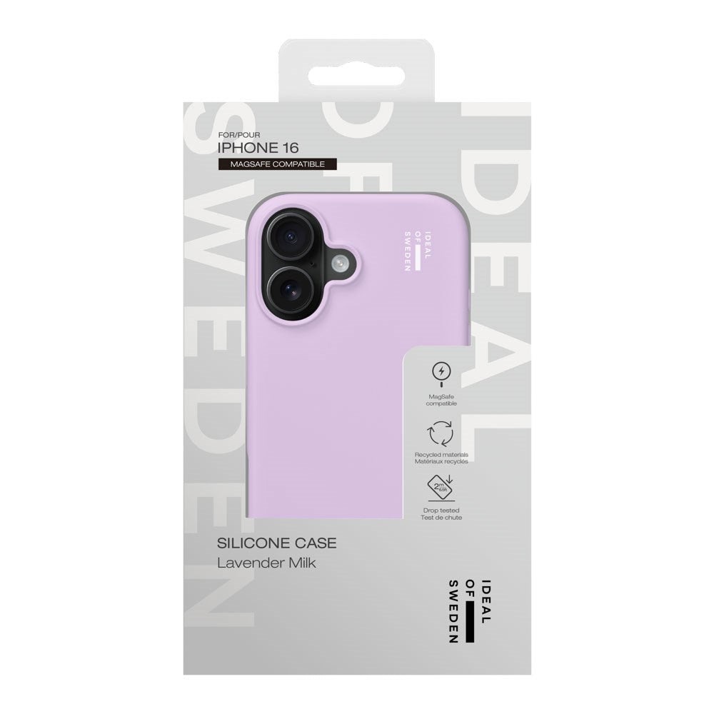 iPhone 16 iDeal Of Sweden Silicone Case - MagSafe Compatible - Lavender Milk
